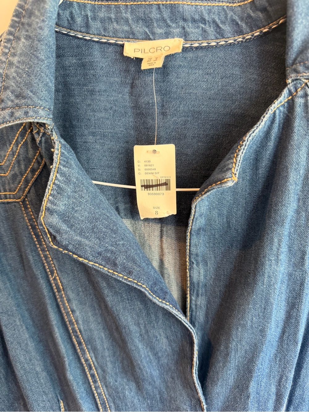 NWT Pilcro Denim Midi Dress - Picture 4 of 8